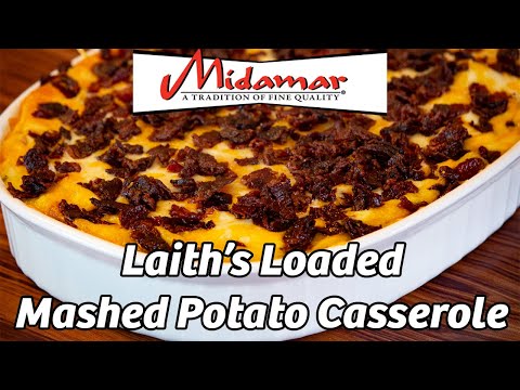 Laith's Halal Loaded Mashed Potato Casserole: Cooking with Cass by Midamar Halal