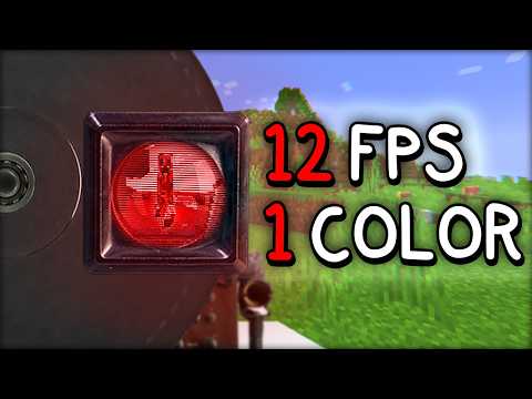 I beat Minecraft on a pre-WW2 mechanical television