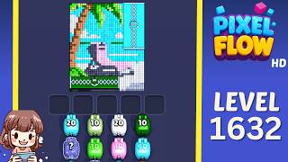 Pixel Flow Level 1632 Solution Walkthrough