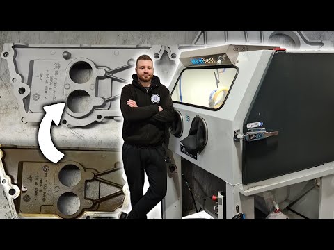 M539 Restorations Restores a BMW Timing Cover With Wet Blasting!