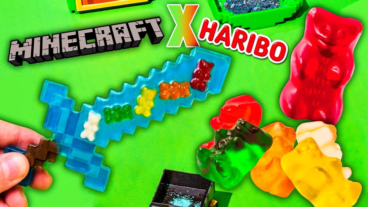 ¡MINI ESPADA DIAMANTE DE GOMINOLA! 💎🍭 MINECRAFT x HARIBO Miniverse Make it Mini