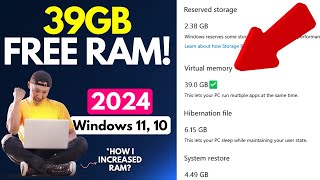 🚀I Increased VRam to 39GB! How to Increase RAM on Windows 11,10 Free || Boost 200% PC Performance