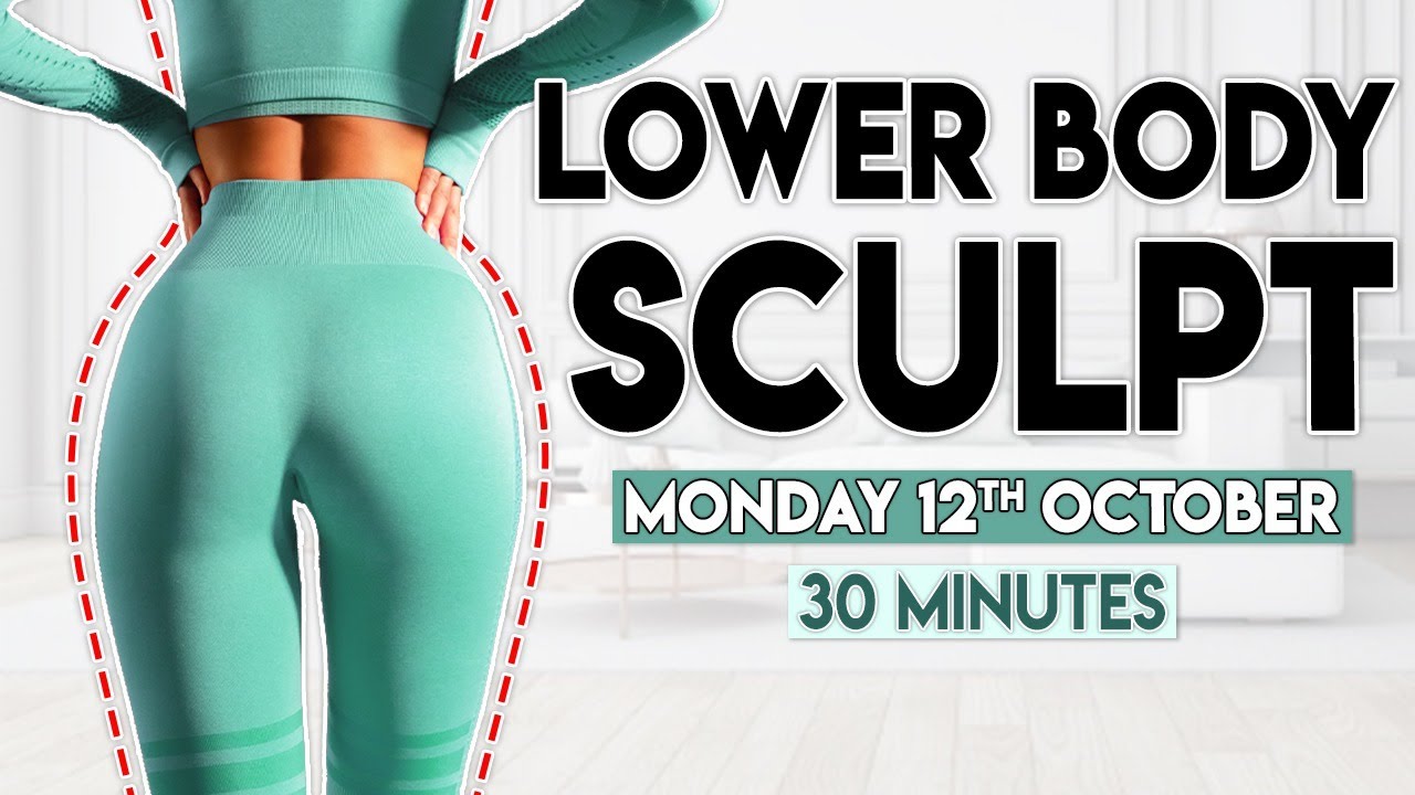 LOWER BODY SCULPT and BOOTY BUILD | 30 minute Home Workout thumnail