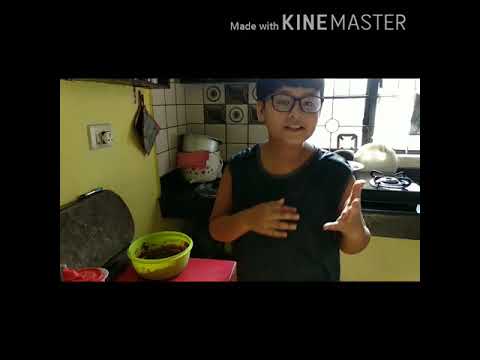 Baking cake with my aunt, Manisha Maiju