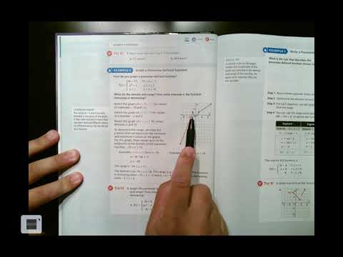 Algebra 2 1.3 Piecewise-Defined Functions