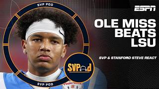 Ole Miss-LSU REACTION! Ole Miss gets REVENGE against Lane Kiffin in THRILLER | SVPod