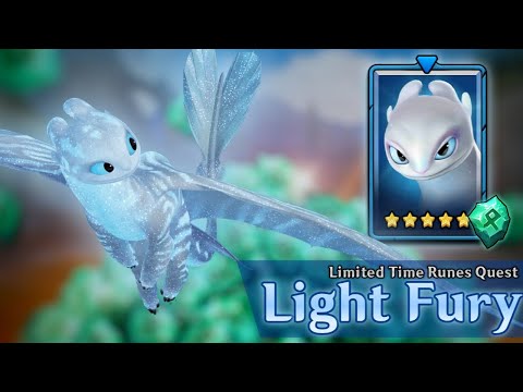 Light Fury Limited Runes Event Quest Gameplay | Dragons: Titan Uprising
