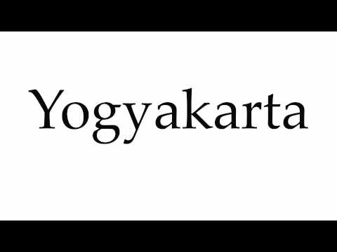 How to Pronounce Yogyakarta