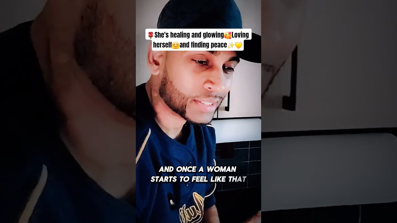 🌹She's healing and glowing🥰Loving herself🤗and finding peace✨️💛 #goodwoman #selfworth