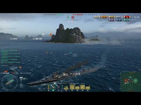 World of Warships Harugumo Fierce Struggle