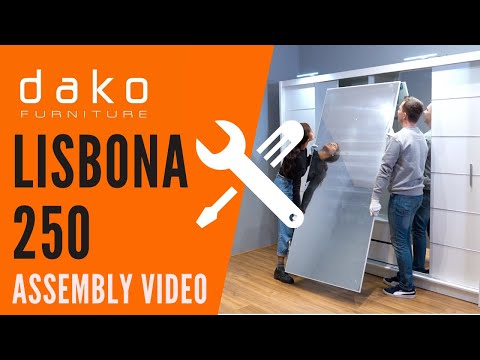 Wardrobe Assembly Video - DAKO FURNITURE - LIZBONA 250 - 11