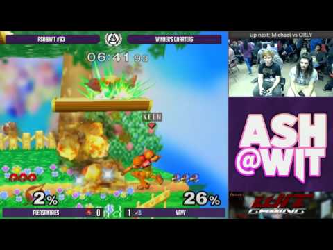 Pleasantries (Samus) vs  Vavv (Falco) - ASH@WIT #93 Melee Winner's Quarters