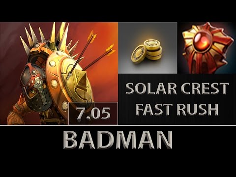 Badman [Bristleback] Fast Farm ► Solar Crest Rush ► Dota 2 [7.05]