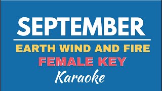 [FEMALE KEY] SEPTEMBER - EARTH WIND AND FIRE | KARAOKE/ INSTRUMENTAL