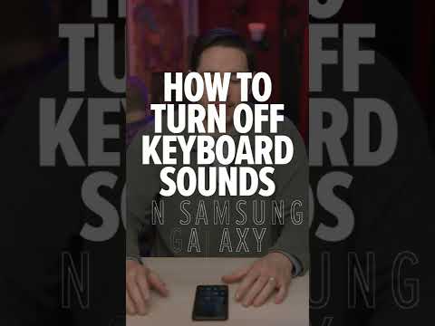 How To Turn Off Keyboard Sounds On Samsung Galaxy #Shorts