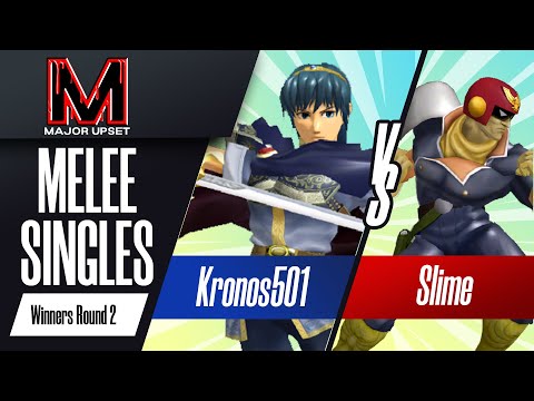 Kronos501 (Marth) vs Slime (Captain Falcon) - Melee Singles Winners Round 2 - MAJOR UPSET
