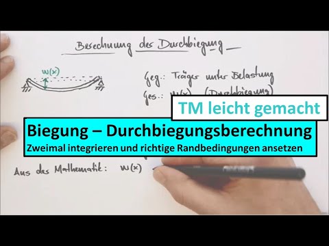 Biegung, Teil 4 von 8: Berechnung der Durchbiegung