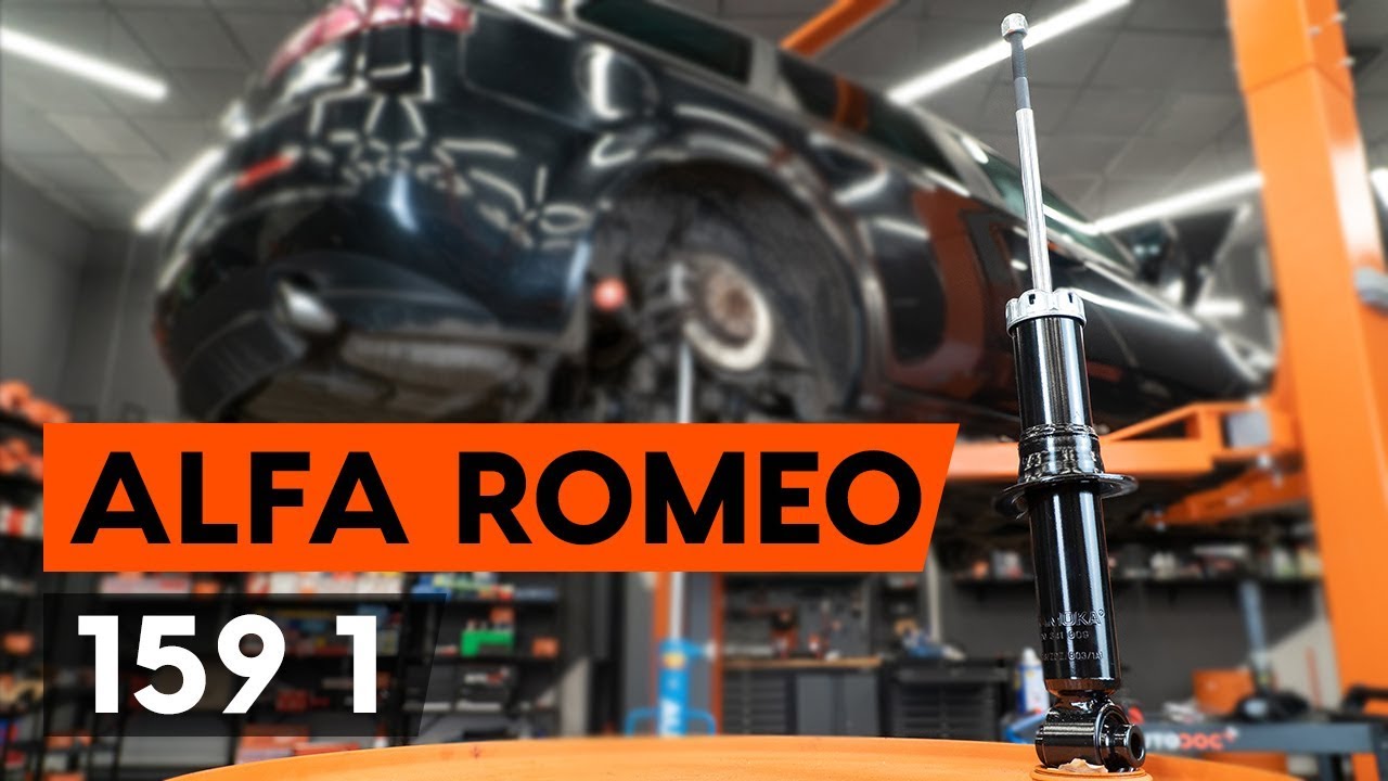 Cómo cambiar: amortiguador telescópico de la parte trasera - Alfa Romeo 159 Sportwagon | Guía de sustitución