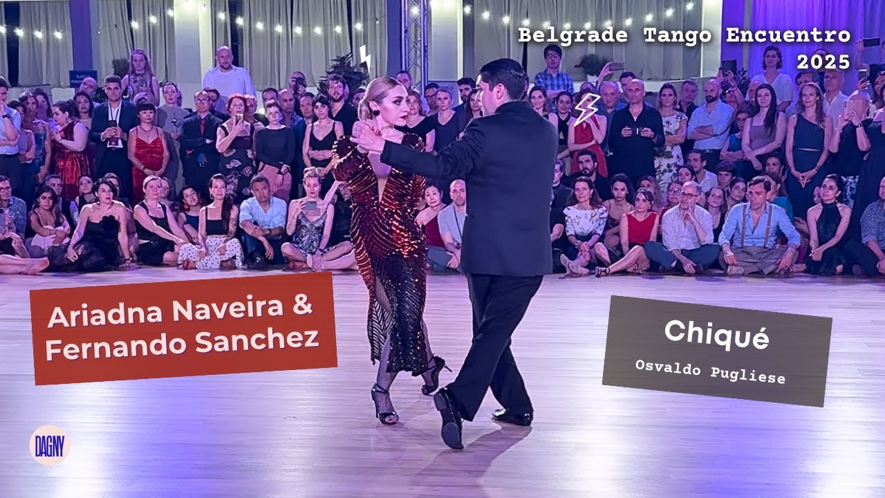 Video thumbnail for Ariadna Naveira & Fernando Sánchez tango to Chiqué by Osvaldo Pugliese: Belgrade Tango Encuentro