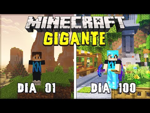 SOBREVIVI 100 DIAS NO MINECRAFT GIGANTE - 1.19 O FILME