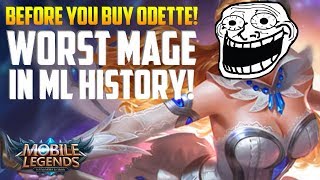 REASONS TO NOT BUY ODETTE! MOBILE LEGENDS ODETTE REVIEW GAMEPLAY