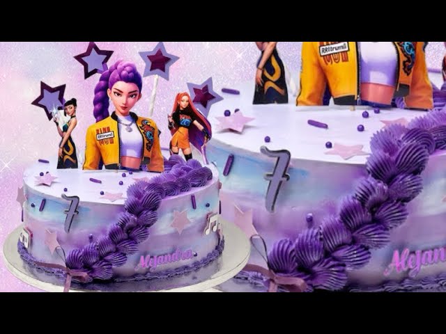 Vídeo relacionado con FOTO COMESTIBLE de GUERRERAS KPOP DEMON HUNTERS K-POP Redonda Personalizada para Pastel o Tarta, Papel Comestible Decoracion Cumpleaños, Obleas Comestibles Torta Redondo - Vegano y Sin Gluten