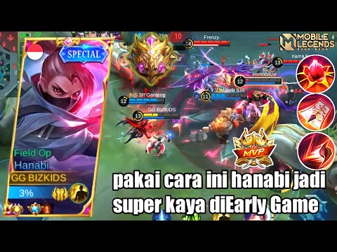 CARA CEPAT HANABI SUPER KAYA DIGOLDLANE - NEW FARMING & ROTASI HANABI - MLBB