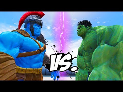 THE INCREDIBLE HULK VS BLUE HULK - EPIC SUPERHEROES WAR