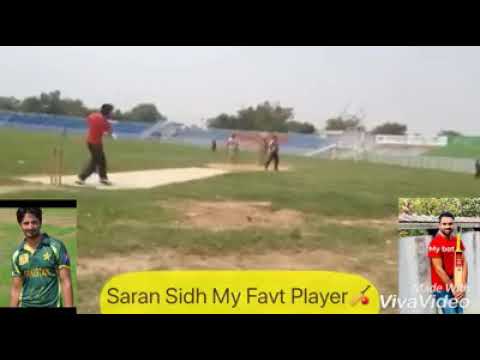 Saran Aslam batting