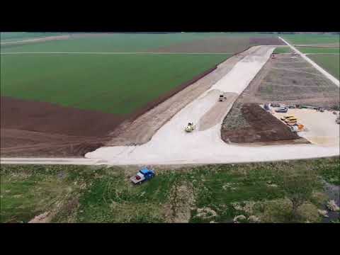 Erschließung Industriegebiet Berg, 2. Erweiterung,  Baustand 15.04.2025          RSI Ummendorf