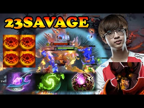 23Savage Doom mid Refresher Octarine endless Doom | Giveaway | Dota 2 Pro Gameplay