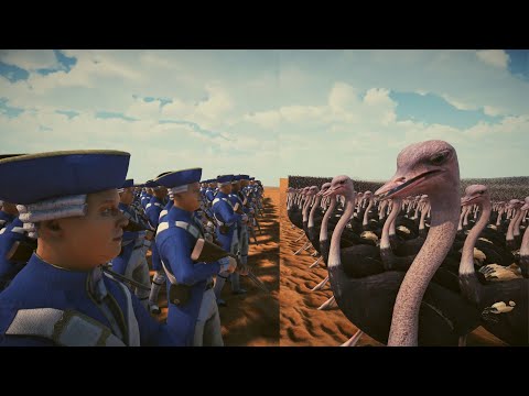10 000 FRENCH SOLDIER vs 1 MILLION OSTRICH UEBS 2 Ultimate Epic Battle Simulator 2