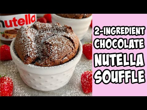 Nutella Soufflé Recipe #shorts