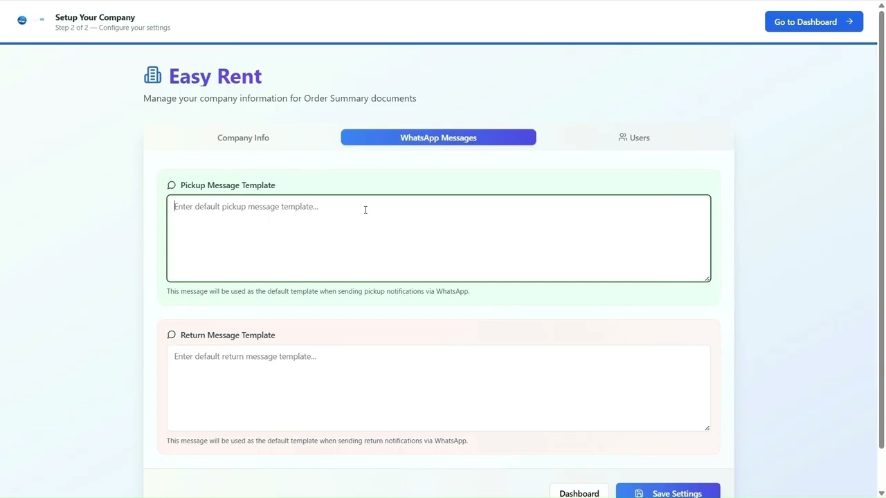 Create Your Company Account
