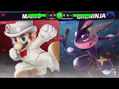 EVAC 1/2/19 - SSBU - Dub-Nation (Mario) vs Nash (Greninja/Mii Swordfighter)