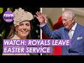 WATCH Royal Family Depart St George S Chapel Windsor