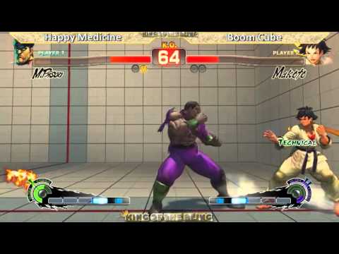 NVGA/HVGL Happy Medicine (M.Bison/Dictator) vs.BoomCube (Makoto) @ King of the Bling 2012