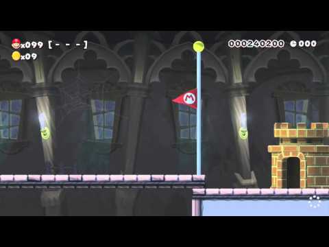 Super Mario Maker - 100 Mario Challenge #1 Easy Difficulty