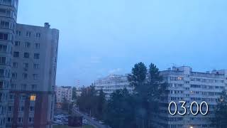 【Time Lapse】White Night 20210605 Saint Petersburg【#1】