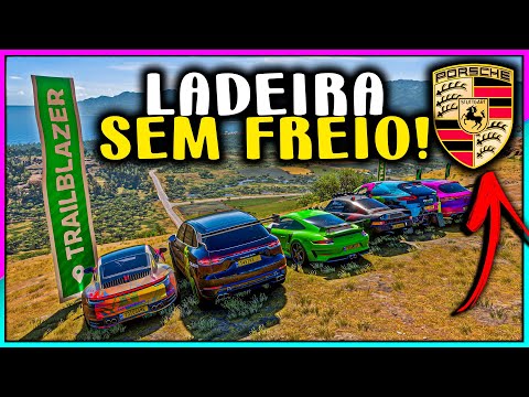 Downhill without brakes, only Porsche can handle it - Forza Horizon 5