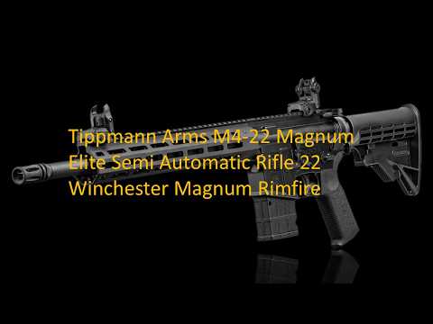 Tippmann Arms M4-22 Magnum Elite Semi Automatic Rifle 22 Winchester Magnum Rimfire!