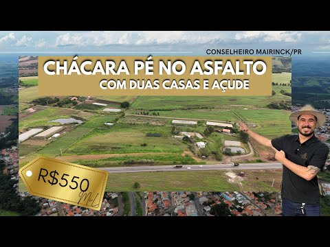 CHÁCARA PÉ NO ASFALTO NO NORTE DO Paraná - R$550.000,00