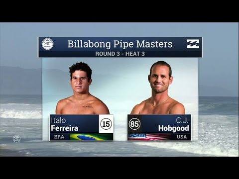Italo Ferreira vs CJ Hobgood - Round Three, Heat 3 - 2015 Billabong Pipe Masters