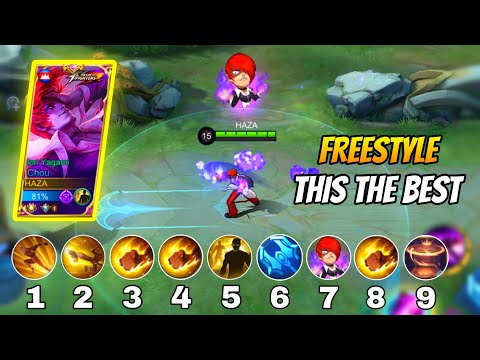 CHOU FREESTYLE AND TUTORIAL META GAMEPLAY IN EXP LANE | Chou Mobile Legends