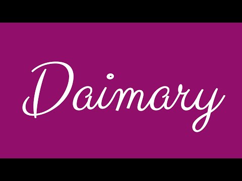 Learn how to Sign the Name Daimary Stylishly in Cursive Writing