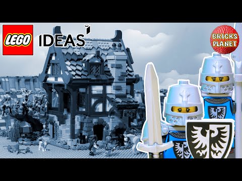 LEGO IDEAS 21325 Medieval Blacksmith Castle | Stop Motion Review 2021