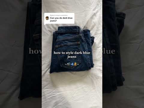 Style your dark blue jeans💙#outfitoftheday