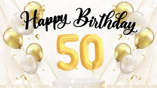 Happy 50th Birthday Screensaver