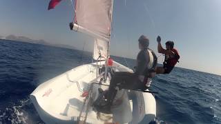 preview picture of video 'Sarigerme Laser Bahia Sailing - Trapeze - 23 Aug 2012.MP4'
