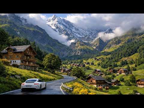 Driving in the Swiss Alps | Low Clouds, Storybook Villages & Crystal Rivers